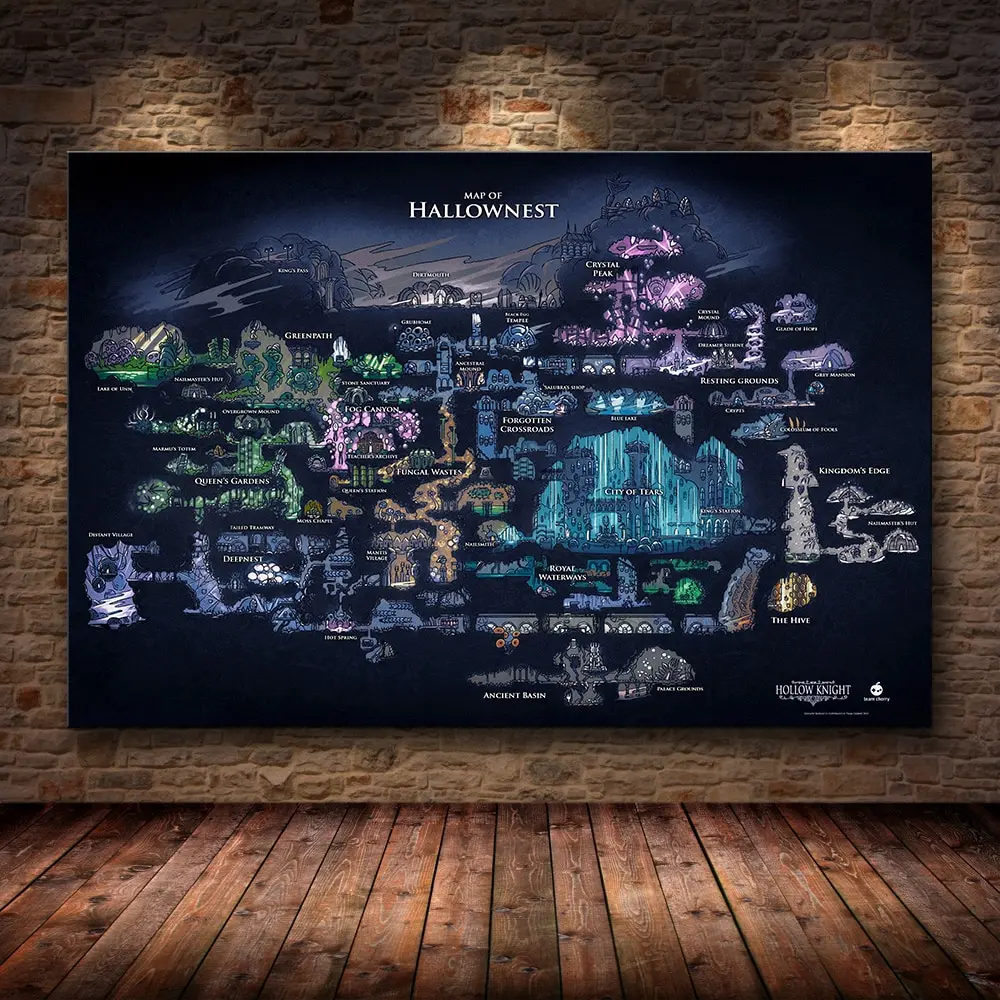 Star Map Poster - Poster del Gioco Hollow Knight con